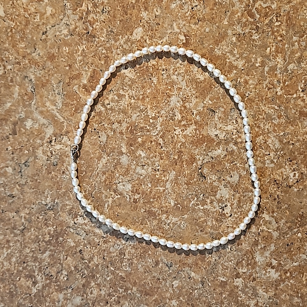 Frantz Diamonds Pearl Necklace